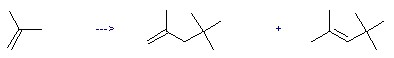 The 2-Pentene,2,4,4-trimethyl- could be obtained by the reactant of 2-Methyl-propene